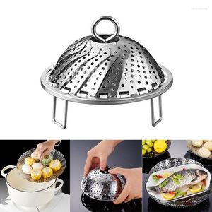 Double Boilers Adjustable Steaming Rack Stainless Steel Tableware Steamers Perfect For Various Food Sizes And Cooking Requirements