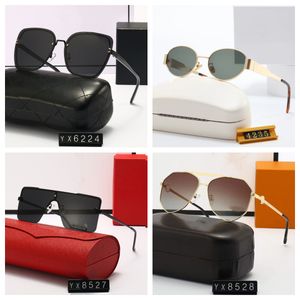 Top Look Trendy Sunglasses Polaroid Lens Designer Carta para Mulheres Homens Óculos Goggle Senior Moda Leve Óculos Quadro Vintage Sun Óculos com Caixa