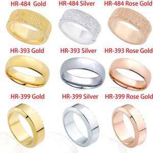 Anéis de banda para mulheres homens designer anel de diamante jóias de titânio senhoras marca Jewellry220g