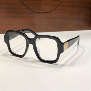새로운 패션 디자인 스퀘어 프레임 광학 안경 TV 파티 레트로 단순하고 관대 한 스타일 하이 엔드 안경 상자가있을 수 있습니다.