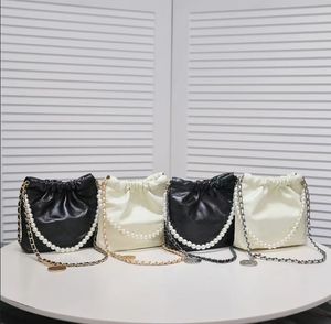 Zincir Omuz Çantası Tasarımcı Kova Çantası CC Mektubu Orijinal Deri Çekme El çantası Altın veya Gümüş Zincir Seyahat Tote Moda Seyahat Çantası Lüks Bag Markaları Alışveriş