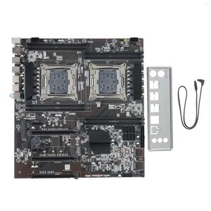 마더 보드 X99 듀얼 소켓 마더 보드 마이닝 LGA 2011-3 듀얼 CPU DDR4 메모리 슬롯 PCI-E 16X SATA2.0 NVME M.2 인터페이스