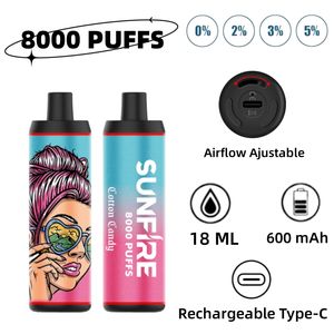 OEM ODM por atacado Vape barato DTL 8000 Pufos de suco e-suco preenchido Dispositáveis de vape compras compras Puff Wape Bar azul Sistema de embalagem de frutas de frutas