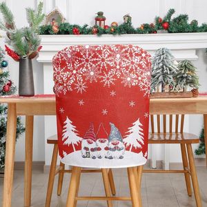 Pokrowce krzesełka okładka dekoracji domu świąteczne na rozciągliwe prania na świąteczne krawędzi do jadalni krzesła wakacje