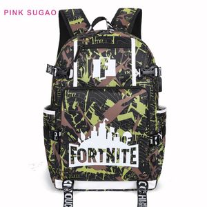 Pink Sugao Designer ryggs￤ckar Nya modeskolans v￤skor Lyxiga ryggs￤ck f￶r kvinnor Camouflage Travel Bag Oxford Ryggs￤ck Factory Whol220h