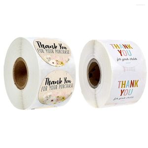 Jewelry Pouches Thank You Sticker For Your Order/Purchase 500pcs/roll 1 Inch Wedding Party Gift Box Cards Packaging Seals Labels Decoration