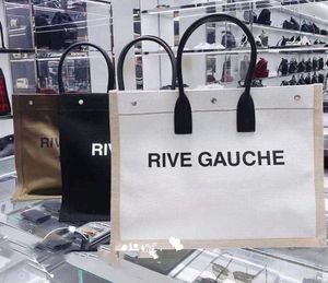 тренд Женская сумка Rive Gauche Tote сумка для покупок сумки верхнее белье Большие пляжные сумки Дизайнерские дорожные сумки через плечо Сумка через плечо Кошелек brandwomensbags