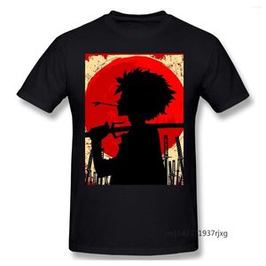 T-shirt da uomo Divertenti Top Samurai Sunset Mugen Creative Tees T-shirt da uomo Harajuku TShirt Oversize Daily Four Seasons Casual