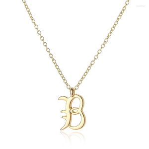 Hänge halsband kursiv engelska bokstavsnamn tecken personlighet halsband alfabet initial vän familjens gåva smycken