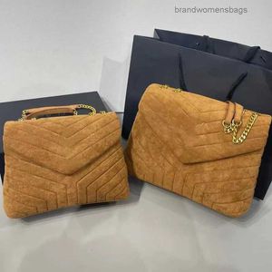 Borsa a tracolla in pelle opaca Borsa a mano in pelle scamosciata Borse a tracolla stile busta Lettera di moda Borsa a tracolla con patta a catena dorata Borse Lady Totes brandwomensbags