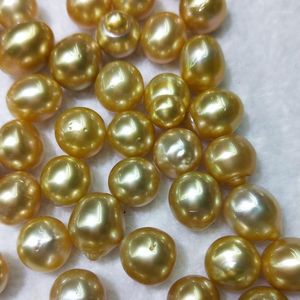 Beads Wholsale 13mm Competitive South Sea Golden Seawater Cultured Loose Pearl