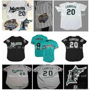 qqq8 Air01 Maglie personalizzate Florida Dawson SHEFFIELD Giancarlo Stanton Miguel Cabrera Dontrelle Willis Hanley Ramirez RODRIGUEZ Maglie da baseball