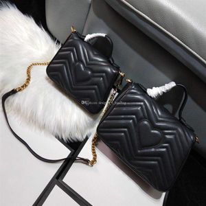 Designer de alta qualidade de luxo Bag 2019 Fashion Love v Wave Messenger Bag Leather Ladies ombro Bag220u