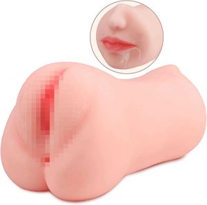 masturbadores de boneca sexual masturbadores de bolso de bolso realista com boquete stroker vaginal anal