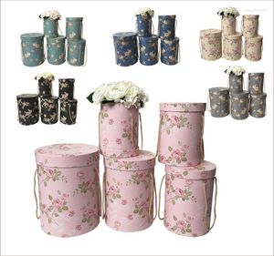 Embrulho de presente 2023 Captura do dia dos namorados 5pcs/set estilo europeu Florist Flowers Flowers Box Wedding Souvenirs