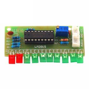 LM3915 Pratica di saldatura 10 LED di livello che indica l'indicatore dell'analizzatore di spettro sonoro audio Amplificatore fai-da-te Electoronics Kit