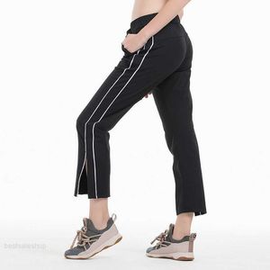 Pantaloni da danza Yoga Gamba larga Palazzo Split Fitness Capris Allentato Casual Morbido Calzamaglia sportiva da donna Pantalone da jogging all'aperto