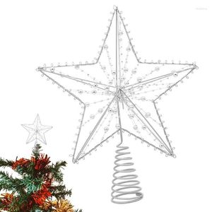 Dekoracje świąteczne Tree Topper Star Metal 3D Hollow Treetop Decorop Decors z klasycznym wyglądem odpowiedniego do dawania