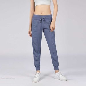 Pantaloni da studio da yoga da donna Pantaloni sportivi da corsa con coulisse ad asciugatura rapida da donna