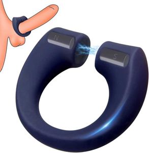 Articoli di bellezza Anello di cazzo regolabile Vibratore giocattoli sexy per uomini Penis vibrata ritardo eiaculazione vibrante cockring adulto 18 18