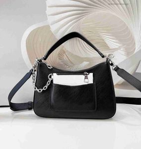 Moda Tasarımcıları Kadın Çantaları Omuz Çantaları Lüks Bayan Crossbody Klasik Çiçekler Deri Messenger Çantalar Zincirler Marelle brandwomensbags