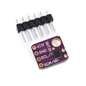 SHT31 Temperatur SHT31-D Fuktighet Sensormodul Mikrokontroller IIC I2C Breakout Weather 3V 5V-kompatibel för Arduino