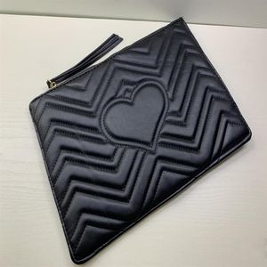 Mode Clutch Bag Klassisches Leder Design Frau 31 cm Große Kapazität Kosmetik Geldbörse Aufbewahrungstaschen Damen Handtasche Brieftasche Taschen mit D219Y