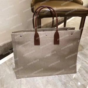 Factory Women's Beach Handväskor Rive Gauche Totes Bag Stor shoppingväska Högkvalitativ mode Linne Designer Travel Väskor WHO178M