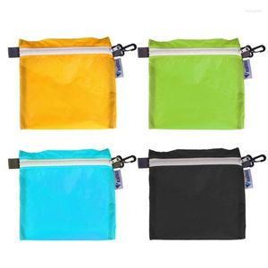 Storage Bags Outdoor Waterproof Bag Swimming Pouch For Camping Hiking With Hook Zipper 4 Colors Pocket /JS