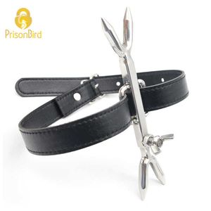 Beauty Items CHASTE BIRD New Strict Leather Metal Stainless Steel Heretics Fork Bondage S&M sexy Toys for Men/Women BDSM A320 Cock Rings