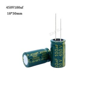 2pcs 450V100UF 18 на 30 100 UF 450 В алюминиевый электролитический конденсатор 18 на 30 мм для переключения адаптер питания