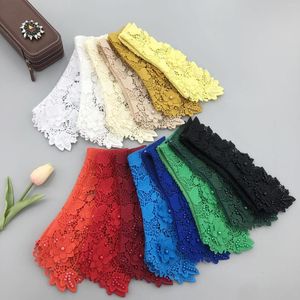 Bow Ties Main Color Water-soluble Flower Boutique Embroidery Piece Detachable Collar Shirts Women Collars