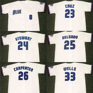 QQQ8 C202 Erkekler 23 Jose Cruz 24 Shannon Stewart 25 Carlos Delgado 26 Chris Carpenter 33 David Wells 1999 Beyzbol Forması