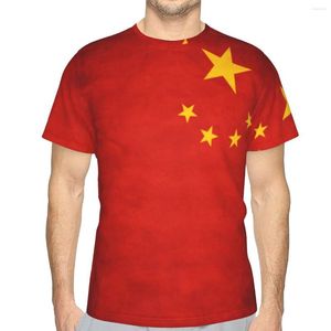 Camisetas masculinas Promoball Baseball China Bandeira Chinesa Nacional de camiseta Funny Graphic Men's Shirt Print Nerd Tees Tops Tamanho Europeu