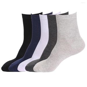 Men's Socks Men Thin Casual Business Non Slip Middle Liner Ultimate Calf Pack Of 10 Pairs Solid 9cm 3 5inch 25cm 9 8inch