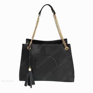 Luxurys Designers Borse Fashion Pu Borse in pelle Borse a tracolla Borsa con nappe a catena in oro nero Borse a tracolla Custodia da donna in puro colore femminile