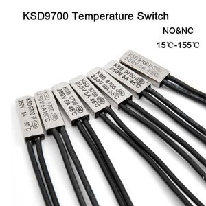 KSD9700 Датчик переключения температуры 15C-155C 5A 250V 30C 40C 60C 80C 90C NC NC AC/DC Универсальный термостат теплопротектор термостата