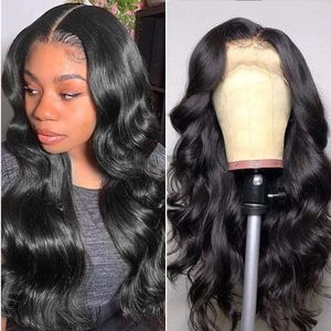 Alipretty Body Wave Natural Hair Wig Parrucche umane Raw Virgin 13x6 Lace Front