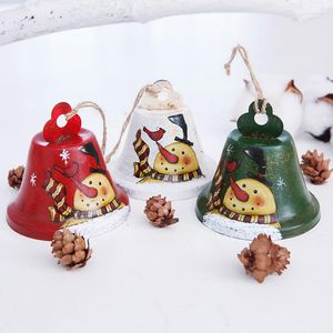 Party Supplies Year Christmas Iron Bell Tree Decoration Pendant Accessories Rope Doll Old Man Snowman