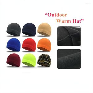 Bandanas in pelliccia solida cofano maschile cappellino berretto berretto cappello sportivo da esterno cappello invernale a maglia invernale caloroso tattico unisex tattico