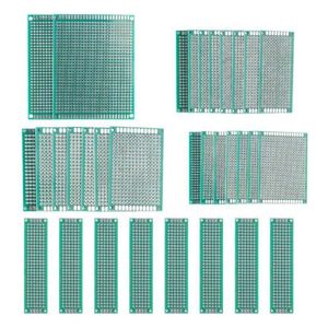 Dubbelsidig PCB Tryckt kretskort 7x9 6x8 5x7 4x6 3x7 2x8cm Standardhålavstånd 2,54 mm brädreparation DIY Lödbrädor