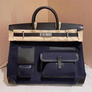 Whole Mens Marca Handbag40cm Qualidade Topest PESTA totalmente artesanal de couro Swift e costura de linha de cera de lona tem em estoque 2950