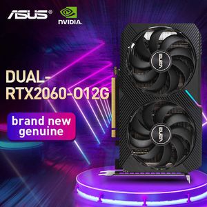 ASUS Dual RTX2060 6G 12G видеокарта RTX 2060 GDDR6 6GB 12GB 192BIT PLACAS DE VDEO GPU PLACA GRFA DASHTOP ЦП NOVAO