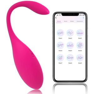 Skönhetsartiklar Nya appkontroll Eggvibratorer vibrerande Kegelbollar Vaginal Vibrator G Spot Clitoris Stimulator Par Flirt Sexiga leksaker för kvinnor