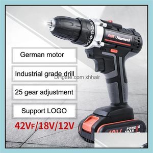 Electric Drill Power Tools Home & Garden 2Speeds Cordless Screwdriver 21V 18V 12V Lithium Battery Mini Tool Bc Drop Delivery 2021 3063273c