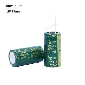 2st/Lot 450V 150UF STORLEK 18 BY 30 mm Hög frekvens Låg impedans 400V150UF Aluminium Elektrolytisk kondensator 20%