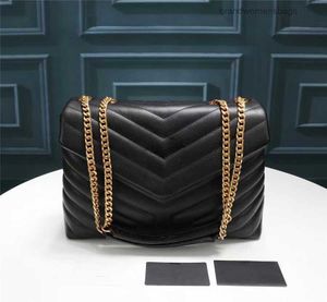 Real Authentic Quality Designer LOULOU Bag Large Shoulder chains crossbody clutch bags purses Genuine Calfskin Leather brandwomensbags