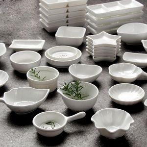 Plates 5/pcs Ceramic Dip Dish Set Of 5 Creative Household Vinegar Cute Seasoning Small Bowl Japanese Kitchen Soy Sauce