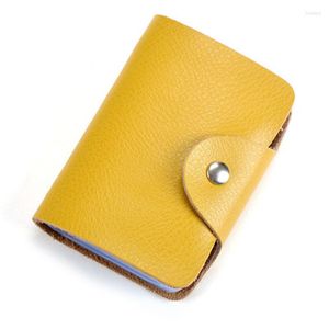 Porta carte di credito all'ingrosso in pelle spaccata vintage di grande capacità borse da viaggio per organizer portafogli unisex di alta qualità