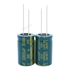 1PCS 3300UF 50V Capacitor eletrol￭tico radial 50V3300UF Capacitor de alta frequ￪ncia 18x35mm